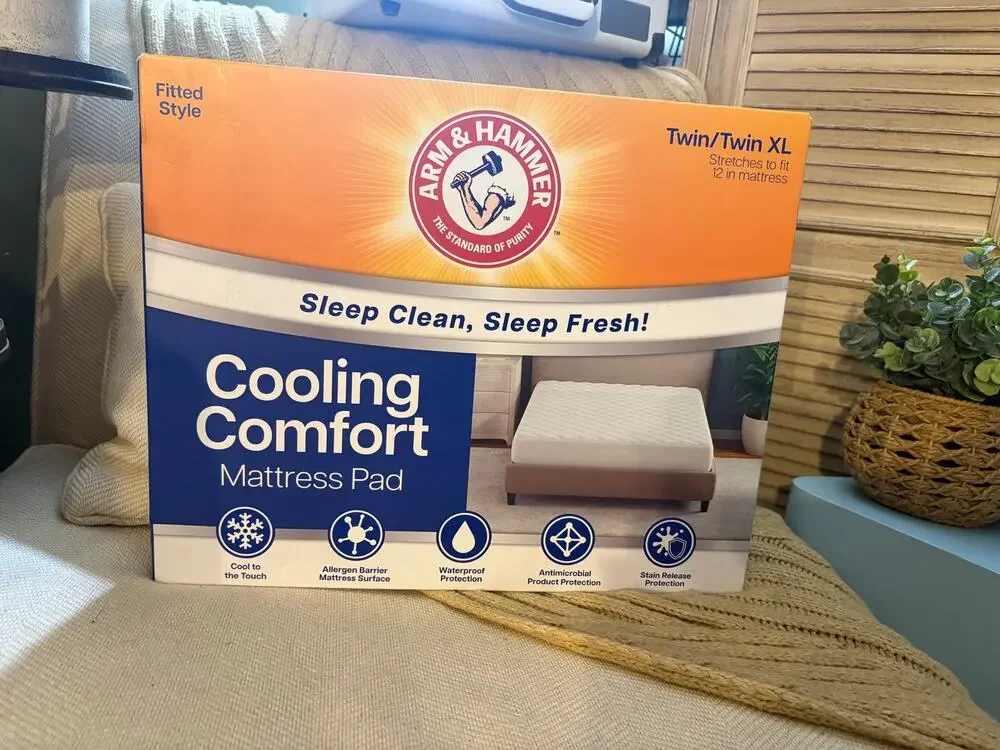 Arm & Hammer Cooling Comfort Fitted Mattress Protector TWIN/TWIN XL